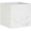 Sodo vazonas Balta 50 x 50 x 49 cm Šaltai valcuotas plienas