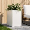 Sodo vazonas Balta 50 x 50 x 75 cm Šaltai valcuotas plienas