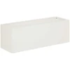 Sodo vazonas Balta 60 x 20 x 20 cm Šaltai valcuotas plienas