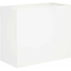Sodo vazonas Balta 60 x 30 x 40 cm Šaltai valcuotas plienas