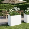 Sodo vazonas Balta 60 x 30 x 50 cm Šaltai valcuotas plienas