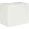 Sodo vazonas Balta 60 x 40 x 50 cm Šaltai valcuotas plienas