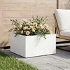 Sodo vazonas Balta 60 x 60 x 30 cm Šaltai valcuotas plienas