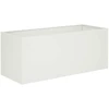 Sodo vazonas Balta 80 x 40 x 40 cm Šaltai valcuotas plienas