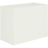 Sodo vazonas Balta 80 x 40 x 60 cm Šaltai valcuotas plienas