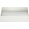 Sodo vazonas Balta 80 x 80 x 20 cm Šaltai valcuotas plienas