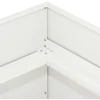 Sodo vazonas Balta 80 x 80 x 60 cm Šaltai valcuotas plienas