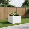 Sodo vazonas Balta 80 x 80 x 60 cm Šaltai valcuotas plienas