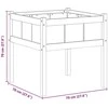 Sodo vazonas Gamta 70 x 70 x 70 cm Kietos pušies mediena