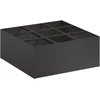 Sodo vazonas Juoda 100 x 100 x 20 cm Šaltai valcuotas plienas