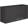 Sodo vazonas Juoda 100 x 20 x 49 cm Šaltai valcuotas plienas
