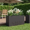 Sodo vazonas Juoda 100 x 30 x 49 cm Šaltai valcuotas plienas