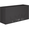 Sodo vazonas Juoda 100 x 30 x 49 cm Šaltai valcuotas plienas
