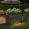 Sodo vazonas Juoda 100 x 30 x 49 cm Šaltai valcuotas plienas