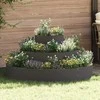 Sodo vazonas Juoda 120 x 120 x 20 cm Šaltai valcuotas plienas