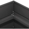 Sodo vazonas Juoda 120 x 40 x 60 cm Šaltai valcuotas plienas