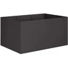 Sodo vazonas Juoda 120 x 80 x 60 cm Šaltai valcuotas plienas