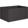 Sodo vazonas Juoda 120 x 80 x 60 cm Šaltai valcuotas plienas