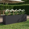 Sodo vazonas Juoda 200 x 40 x 60 cm Šaltai valcuotas plienas