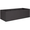 Sodo vazonas Juoda 200 x 80 x 60 cm Šaltai valcuotas plienas