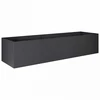 Sodo vazonas Juoda 280 x 80 x 60 cm Šaltai valcuotas plienas