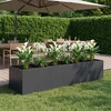 Sodo vazonas Juoda 280 x 80 x 60 cm Šaltai valcuotas plienas