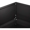 Sodo vazonas Juoda 280 x 80 x 60 cm Šaltai valcuotas plienas
