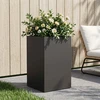 Sodo vazonas Juoda 30 x 30 x 40 cm Šaltai valcuotas plienas