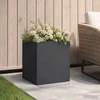Sodo vazonas Juoda 35 x 35 x 35 cm Šaltai valcuotas plienas