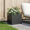 Sodo vazonas Juoda 40 x 30 x 30 cm Šaltai valcuotas plienas