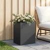 Sodo vazonas Juoda 40 x 30 x 40 cm Šaltai valcuotas plienas