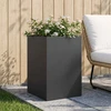 Sodo vazonas Juoda 40 x 40 x 75 cm Šaltai valcuotas plienas