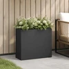 Sodo vazonas Juoda 50 x 20 x 40 cm Šaltai valcuotas plienas