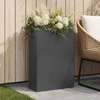 Sodo vazonas Juoda 50 x 20 x 75 cm Šaltai valcuotas plienas