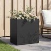Sodo vazonas Juoda 50 x 30 x 49 cm Šaltai valcuotas plienas