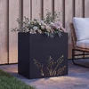Sodo vazonas Juoda 50 x 30 x 49 cm Šaltai valcuotas plienas