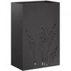 Sodo vazonas Juoda 50 x 30 x 75 cm Šaltai valcuotas plienas
