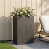 Sodo vazonas Juoda 50 x 30 x 75 cm Šaltai valcuotas plienas