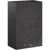 Sodo vazonas Juoda 50 x 30 x 75 cm Šaltai valcuotas plienas