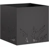 Sodo vazonas Juoda 50 x 50 x 49 cm Šaltai valcuotas plienas