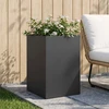 Sodo vazonas Juoda 50 x 50 x 75 cm Šaltai valcuotas plienas