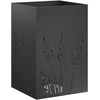 Sodo vazonas Juoda 50 x 50 x 75 cm Šaltai valcuotas plienas