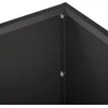 Sodo vazonas Juoda 60 x 20 x 20 cm Šaltai valcuotas plienas