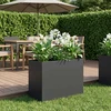 Sodo vazonas Juoda 60 x 30 x 50 cm Šaltai valcuotas plienas