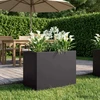 Sodo vazonas Juoda 60 x 40 x 50 cm Šaltai valcuotas plienas
