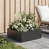 Sodo vazonas Juoda 60 x 60 x 20 cm Šaltai valcuotas plienas
