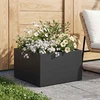 Sodo vazonas Juoda 60 x 60 x 30 cm Šaltai valcuotas plienas