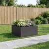 Sodo vazonas Juoda 60 x 60 x 40 cm Šaltai valcuotas plienas