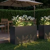 Sodo vazonas Juoda 80 x 20 x 49 cm Šaltai valcuotas plienas