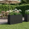 Sodo vazonas Juoda 80 x 20 x 49 cm Šaltai valcuotas plienas
